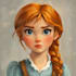 create portrait in disney style,semi realistic