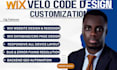 be wix velo code developer wix website design and redesign wix database studio