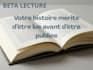 beta read your french book, conseils sur votre livre