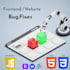 fix your HTML, CSS, and javascript bugs