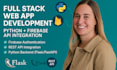 develop full stack web app with python firebase rest API and responsive frontend