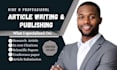 write and publish articles, scientific papers in q1 q2 or peer reviewed journal
