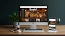 luxury bar website, food cart website, restaurant website