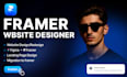 design a framer website, landing page or figma to framer