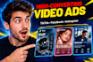create facebook ai video ads, ugc ai avatar, tiktok and dropshipping video ads