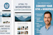 convert your HTML website to a fully functional wordpress theme