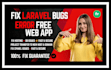 fix any laravel bug, error or issue in your PHP web app professionally