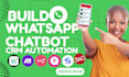 whatsapp chatbot development twilio rasa chatfuel dialogflow wati n8n automation