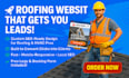 create roofing service website with quote and booking features