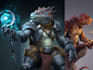 draw a fantasy creature, monster, alien in my style