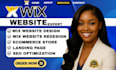 wix website design wix website redesign build wix website