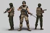 draw 2d game art military character design