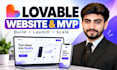build a lovable website, mvp or saas