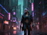 design cyberpunk and fantasy character splash art