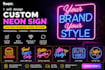 design a luxury custom neon sign for your brand