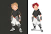 design a 2d cartoon character