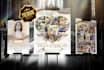design elegant funeral poster, flyer, memorial keepsake