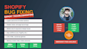 fix shopify liquid code errors, bugs, and theme issues