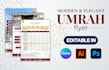 design modern and elegant umrah flyers