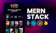 do mern stack website creation as a full stack web developer