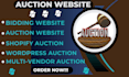 make a bidding auction website, and a multivendor website
