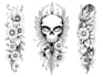 create a tattoo design for leg sleeve