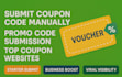 submit coupon code manually promo code submission top coupon websites vouchers