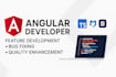 develop angular features, fix bugs, and enhance project quality