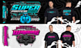 make a racing team design for merchandise and tshirt