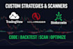 code strategies on tradingview, ninjatrader or watchlist, scanner on thinkscript