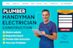build plumber, handyman, roofing, plumbing websites for you