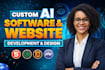 ai develop a custom ai website or app with chatgpt as full stack developer