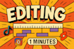 make dynamic and fast paced 1 minute reels