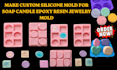 make custom silicone mold for soap candle epoxy resin jewelry mold