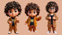 create 3d cute characters, 3d toys, 3d mascot, 3d animals in pixar style