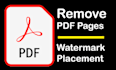 remove PDF pages any watermark placement