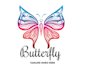 do modern butterfly logo design with copyrights