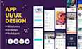 design mobile app UI UX wireframes with smart components and editable template