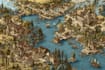 design fantasy map illustration isometric map