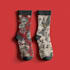 create unique beautiful socks design with realistic mockup