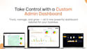 design and build a custom admin dashboard