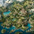 create cartoon fantasy map illustration