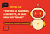 develop ai chatbot, ai website, ai saas or ai software