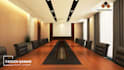 design a professional office mockup zoom virtual background