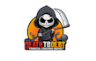 design chibi grim reaper breaking chain logo