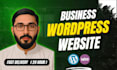 create a professional business wordpress website with seo