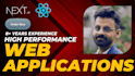 build high performance nextjs web apps and landing pages
