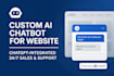 create a custom ai chatbot for your website to automate customer support