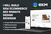 build ekm ecommerce SEO website design redesign
