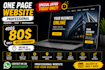 create a modern professional one page website